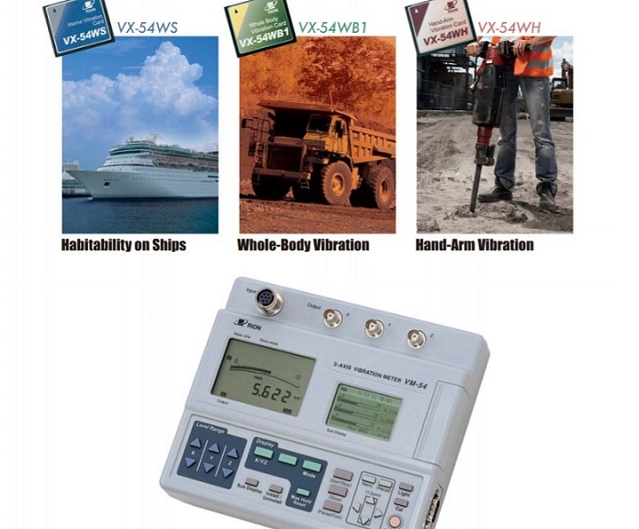 Máy đo rung 3 trục Rion VM-54 hoạt động đa chức năng