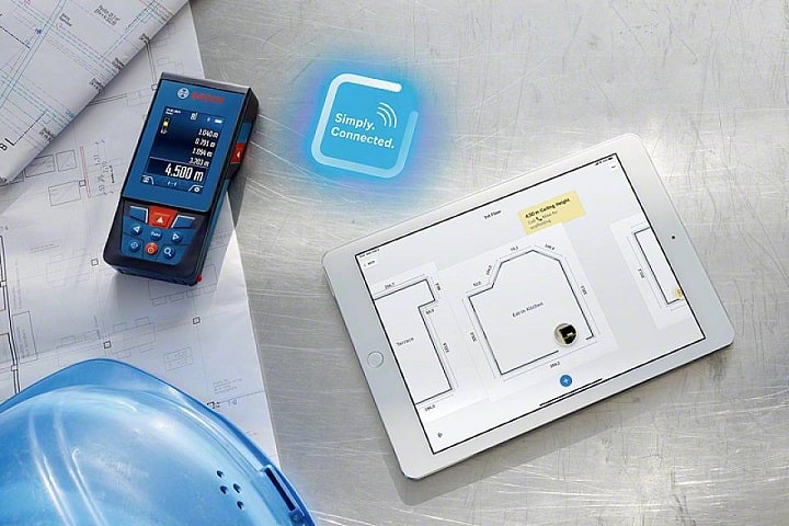 Kết nối dễ dàng với ứng dụng Bosch MeasureOn