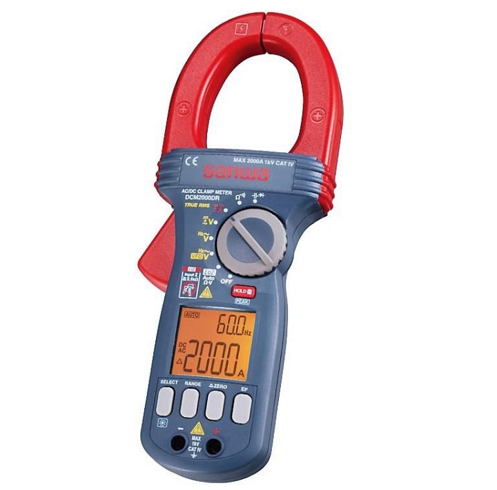 Ampe kìm AC/DC Sanwa DCM2000DR có khả năng đo chính xác Ampe kìm AC/DC Sanwa DCM2000DR có khả năng đo chính xác