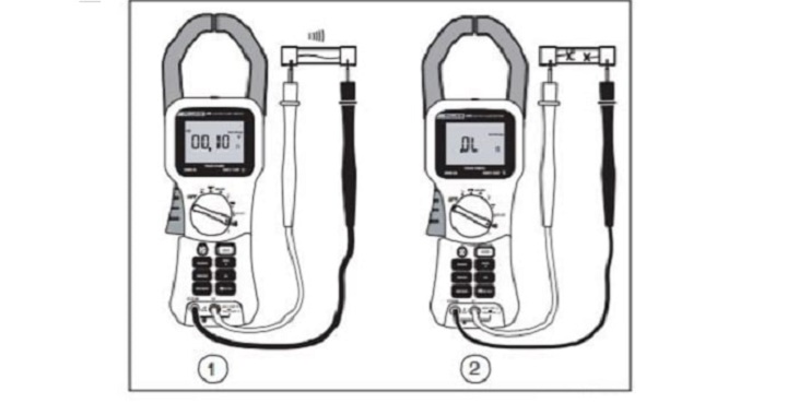 Cần xả hết tụ điện khi kiểm tra liên tục với Fluke 353 Cần xả hết tụ điện khi kiểm tra liên tục với Fluke 353
