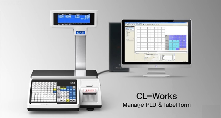 Cân điện tử in nhãn CAS CL-5200 P 15Kg/5g