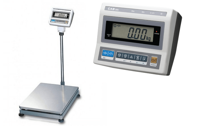 Cân bàn CAS DB-II 600 7080/100g nhỏ gọn, màn hình LCD sắc nét