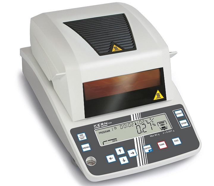 Cân phân tích ẩm Kern MLS 50-3D hoạt động đa chức năng Cân phân tích ẩm Kern MLS 50-3D hoạt động đa chức năng