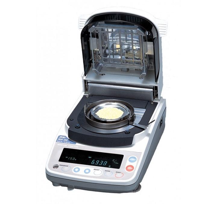 Cân sấy ẩm AND MX-50 chất lượng, độ chính xác cao Cân sấy ẩm AND MX-50 chất lượng, độ chính xác cao