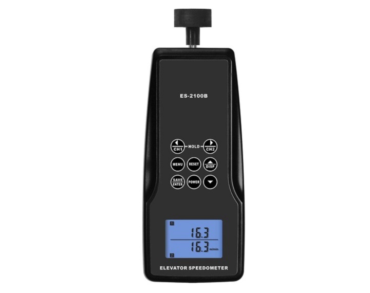 Đồng hồ đo tốc độ thang máy ES-2100B nhỏ gọn, đo chính xác