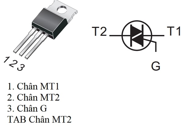 Xác định chân triac đơn giản bằng đồng hồ vạn năng