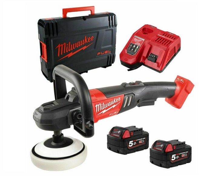 Bộ sản phẩm máy đánh bóng Milwaukee M18 FAP180-502X chất lượng cao độ bền tốt Bộ sản phẩm máy đánh bóng Milwaukee M18 FAP180-502X chất lượng cao độ bền tốt