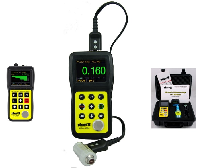 Phase II UTG-4000 dùng dạng sóng A-scan và B-scan có độ chính xác tuyệt đối Phase II UTG-4000 dùng dạng sóng A-scan và B-scan có độ chính xác tuyệt đối