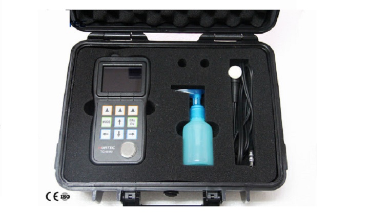 Bộ sản phẩm máy đo độ dày Huatec A-Scan TG-4500 chính hãng, chất lượng