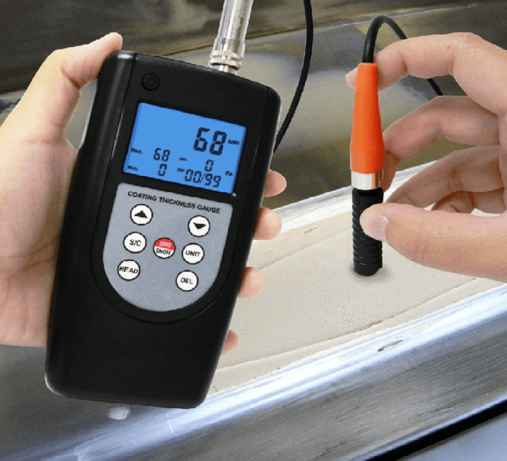 Máy đo độ dày lớp sơn CM-1210B hiện đại với 2 đầu dò rời