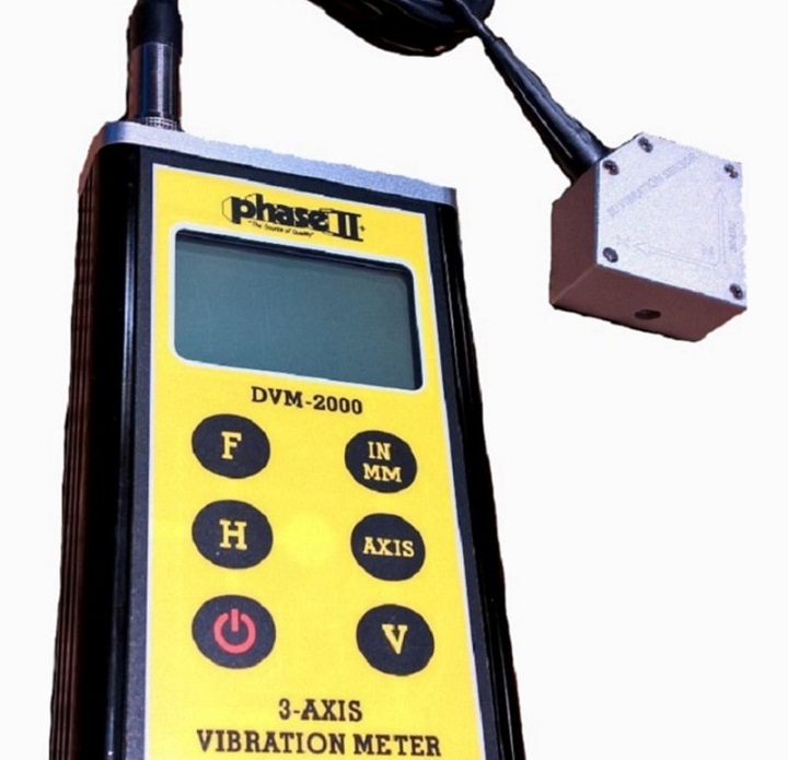Máy đo rung 3D Phase II Mỹ DVM-2000 Máy đo rung 3D Phase II Mỹ DVM-2000