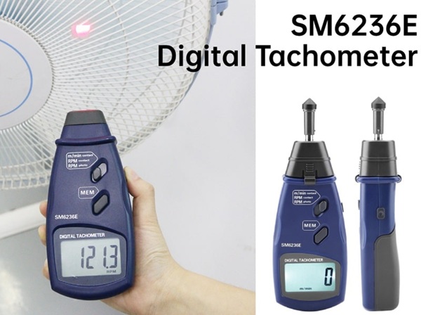Máy đo tốc độ vòng quay laser Total Meter SM6236E