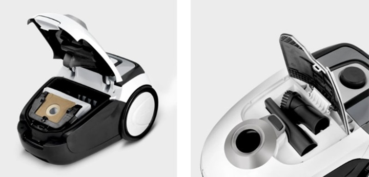 Thiết kế máy với ngăn đựng phụ kiện Thiết kế máy với ngăn đựng phụ kiện