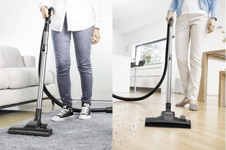 máy hút bụi khô Karcher VC 2 White hút sạch 99,5% bụi bẩn trên sàn nhà, thảm máy hút bụi khô Karcher VC 2 White hút sạch 99,5% bụi bẩn trên sàn nhà, thảm