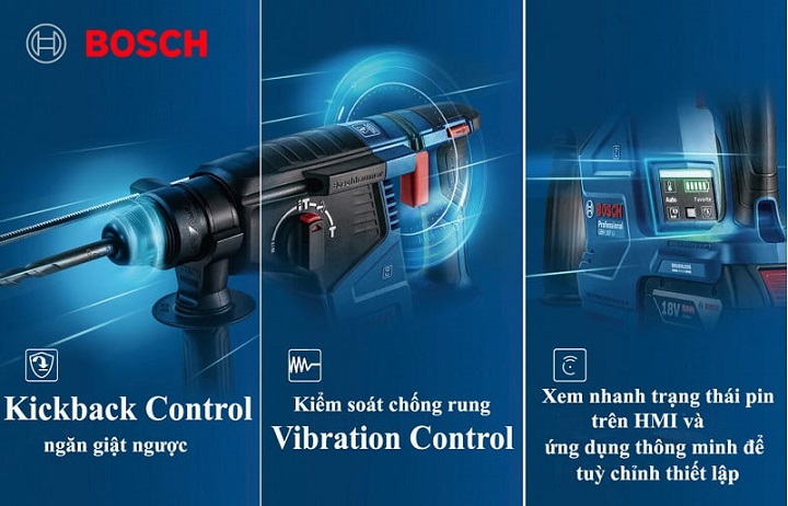 GBH 187-LI ONE CHUCK (SOLO) ứng dụng nhiều công nghệ hiện đại