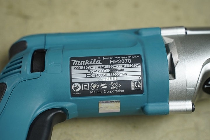 Thiết kế đơn giản, thông số kỹ thuật Makita HP2070 Thiết kế đơn giản, thông số kỹ thuật Makita HP2070
