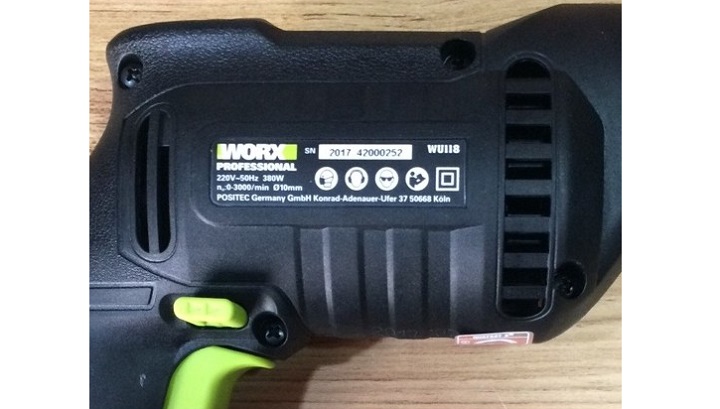 Máy có công suất hoạt động mạnh mẽ đạt 380W