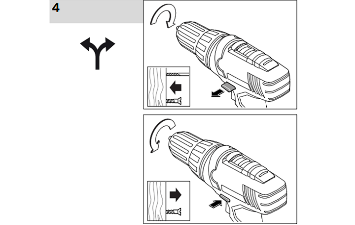 Nút đảo chiều quay của máy Nút đảo chiều quay của máy
