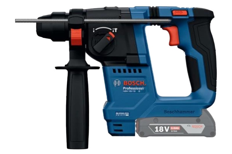Máy khoan bê tông pin Bosch GBH 18V-18 khoan mạnh mẽ với lực 1.5J