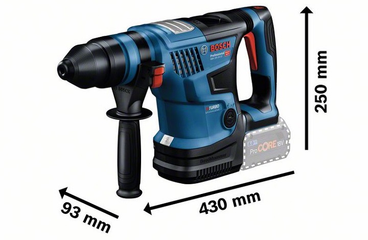 Máy khoan bê tông dùng pin Bosch GBH 18V-34 CF cải tiến nhỏ gọn Máy khoan bê tông dùng pin Bosch GBH 18V-34 CF cải tiến nhỏ gọn
