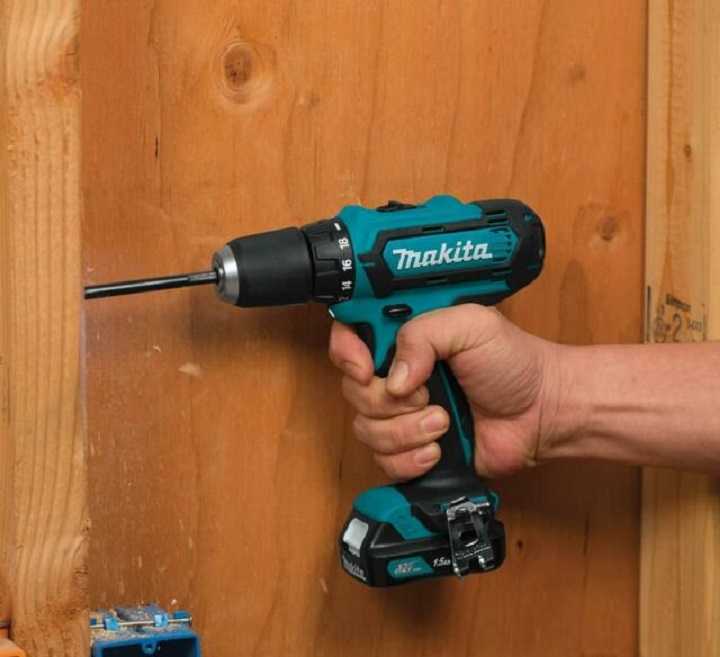 Máy khoan hoạt động 12V mạnh mẽ, khoan tường, thép dễ dàng