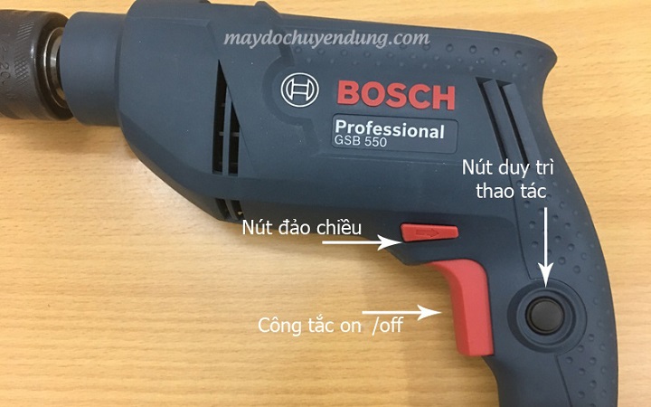 Các chức năng của Bosch GSB 550 Các chức năng của Bosch GSB 550