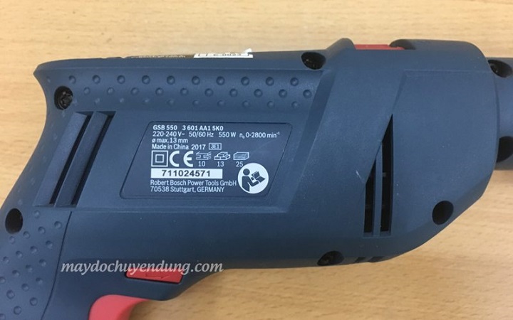 Thông số kỹ thuật của khoan tay Bosch GSB 550 Thông số kỹ thuật của khoan tay Bosch GSB 550