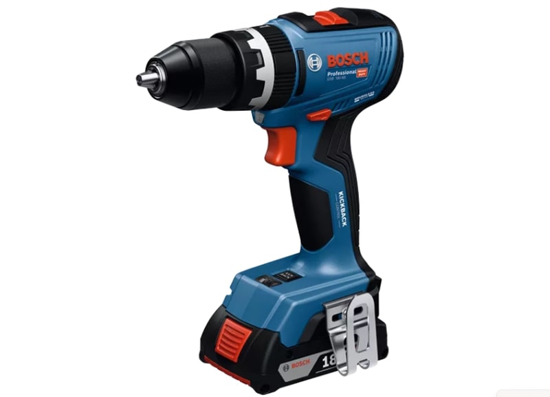 Máy khoan pin Bosch GSB 18V-65 nhỏ gọn có đèn led kép