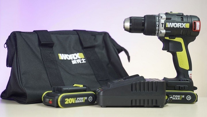 Bộ máy khoan động lực dùng pin Li-ion 20V Worx Green wu189.2 