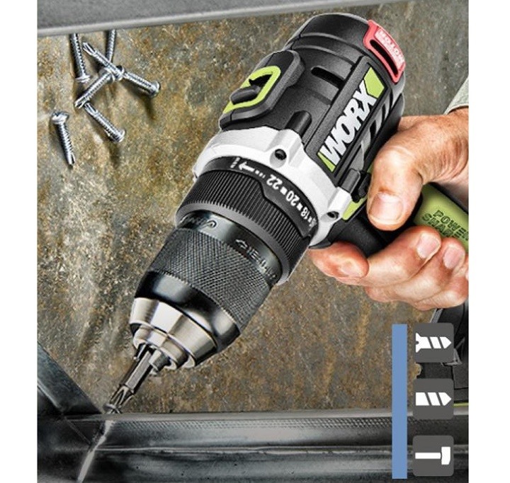 Máy khoan hoạt động bền bỉ, khoan và vặn vít nhanh, trơn tru