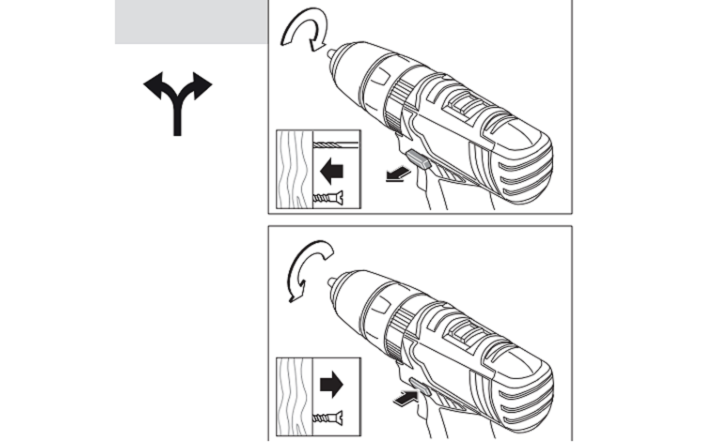 Cách đảo chiều quay máy GSB 120 LI Cách đảo chiều quay máy GSB 120 LI