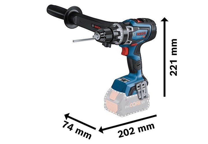 Thiết kế máy khoan pin Bosch GSB 18V-150 C ( Solo) cực chắc chắn Thiết kế máy khoan pin Bosch GSB 18V-150 C ( Solo) cực chắc chắn