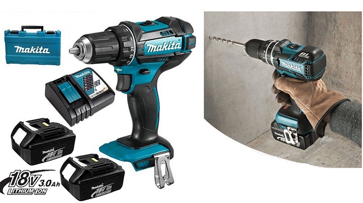 Máy khoan pin vặn vít Makita DHP482RFE 18V