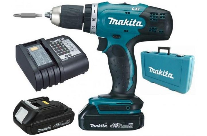 Bộ sản phẩm máy khoan và vặn vít dùng pin Makita DDF453SYX1 Bộ sản phẩm máy khoan và vặn vít dùng pin Makita DDF453SYX1