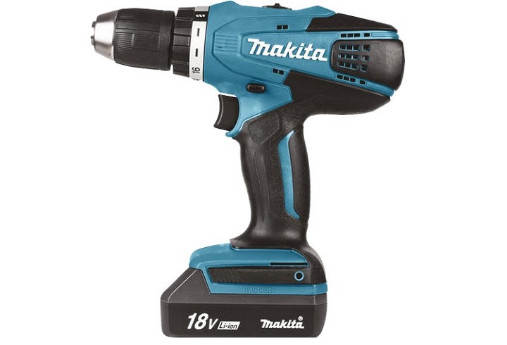 Máy khoan pin vặn vít Makita DF457DZ có chức năng khoan và vặn vít trơn tru