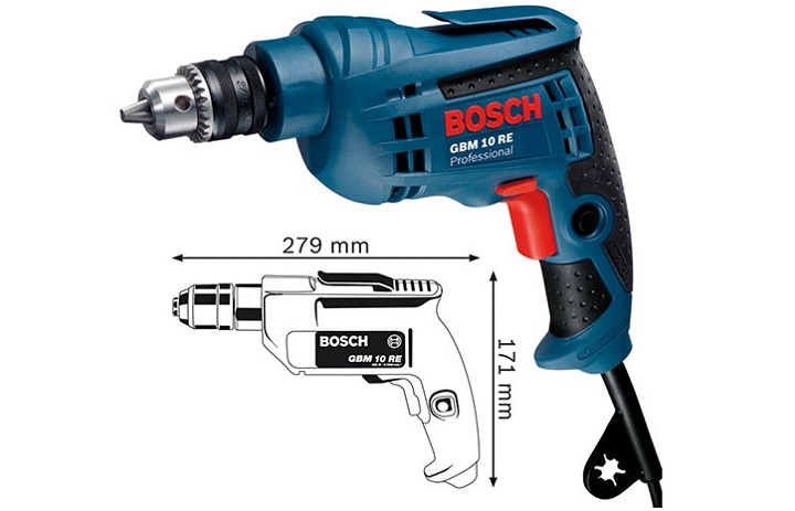 Bosch GBM 10 RE thiết kế nhỏ gọn, bền chắc Bosch GBM 10 RE thiết kế nhỏ gọn, bền chắc