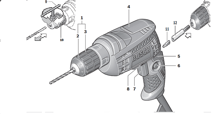 Cấu tạo máy GBM 10 RE Cấu tạo máy GBM 10 RE