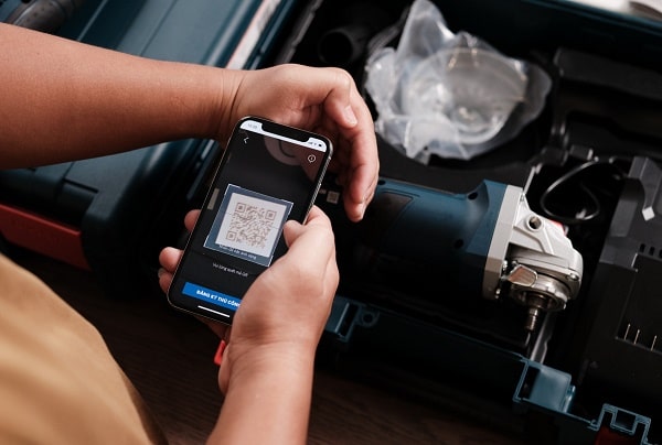 Quét mã QR trên máy Bosch