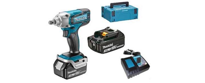 Bộ sản phẩm máy siết bu lông Makita DTW190RFJX đầy đủ