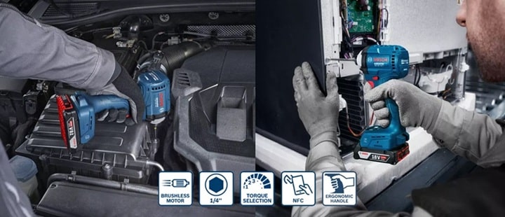 Máy được trang bị động cơ không chổi than hiệu suất trên 85%