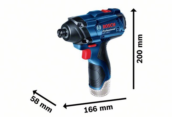 Máy vặn vít dùng pin Bosch GDR 120-LI nhỏ nhẹ bền chắc