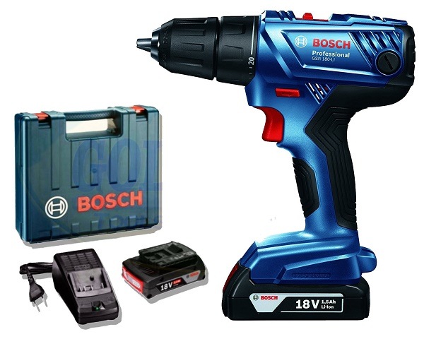 Máy khoan vặn vít dùng Pin Bosch GSB 180-LI khoan và vặn vít mạnh mẽ