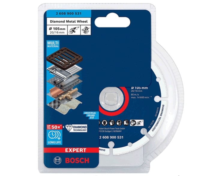 Đĩa cắt sắt kim cương Bosch 2608900531 đường kính 105mm Đĩa cắt sắt kim cương Bosch 2608900531 đường kính 105mm