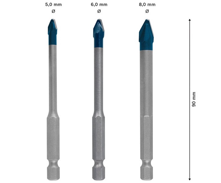 Kích thước của mũi khoan Bosch 2608579511