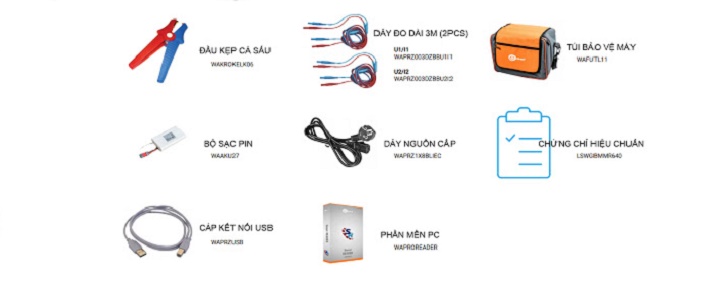 Một số những phụ kiện tiêu chuẩn đi kèm theo máy Một số những phụ kiện tiêu chuẩn đi kèm theo máy