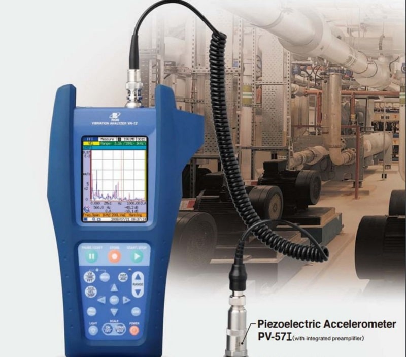 Máy đo độ rung VA-12 cho phép thực hiện chức năng phân tích FFT Máy đo độ rung VA-12 cho phép thực hiện chức năng phân tích FFT
